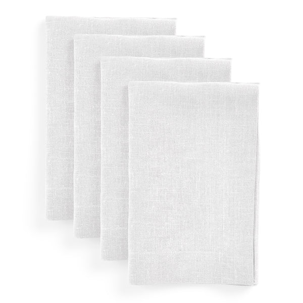 solino home Diana Medium Weight Napkins White
