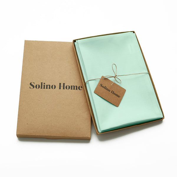 Solino Home Dru Cotton Linen Napkins Ivory