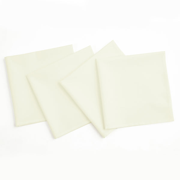 solino home Dru Cotton Linen Napkins Ivory