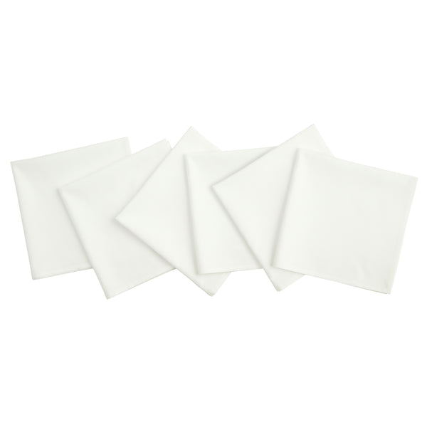 solino home Dru Cotton Linen Napkins White