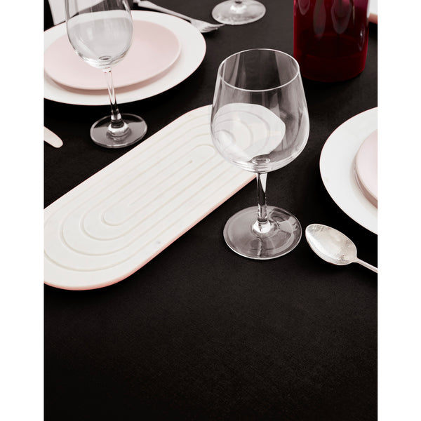 Solino Home Dru Cotton Linen Tablecloth White