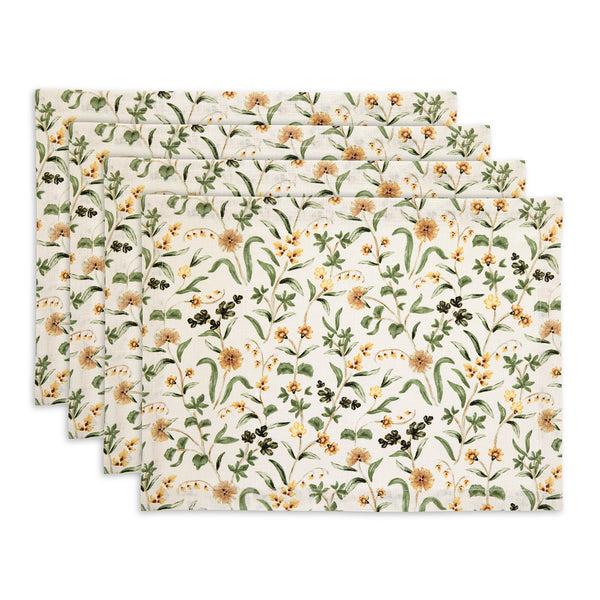 solino home Fall Botanical Placemats Multicolor