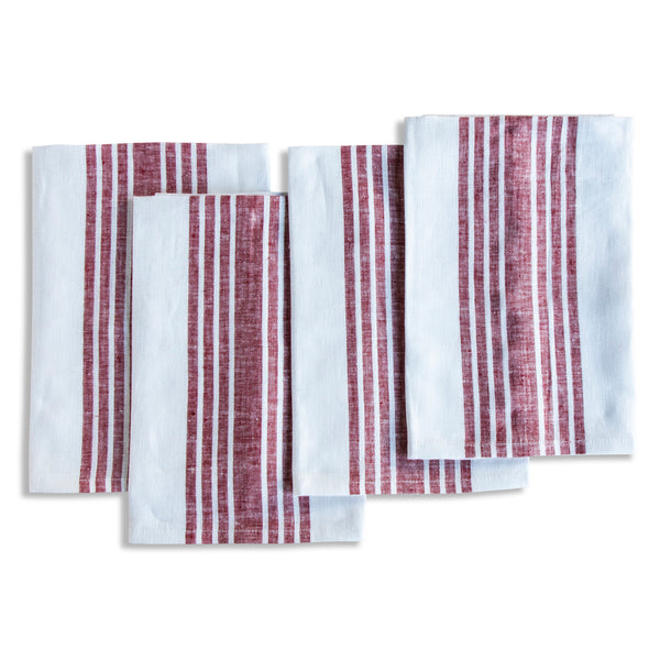 Solino Home Farmhouse Napkins Natural & White