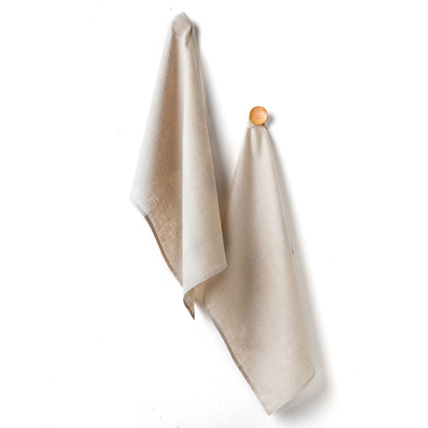 solino home Fete Kitchen Towels Natural