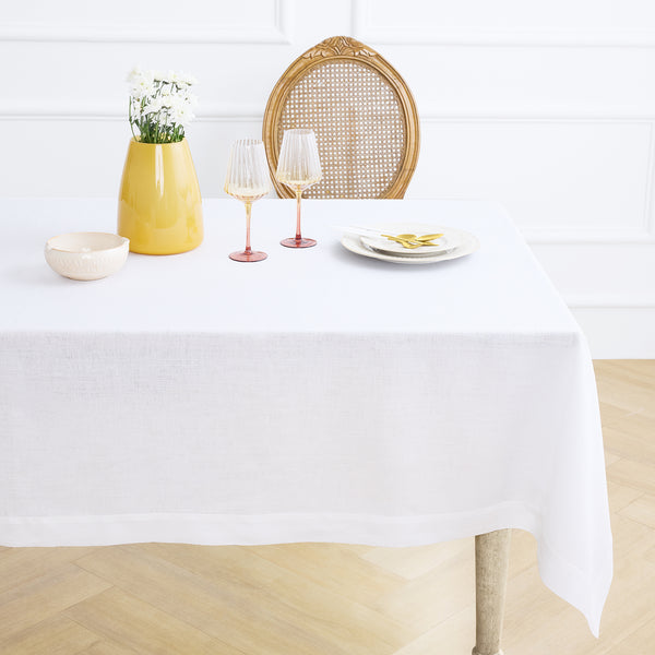 solino home Fete Tablecloth White
