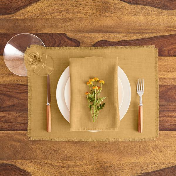 Solino Home Fringe Napkins Light Natural
