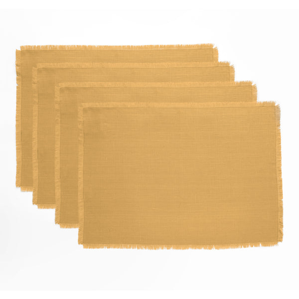 Solino Home Fringe Placemats Natural