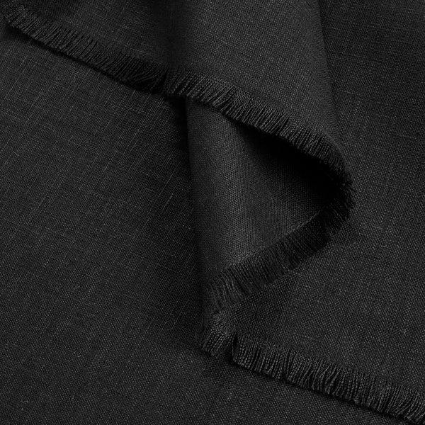Solino Home Fringe Table Throw Black