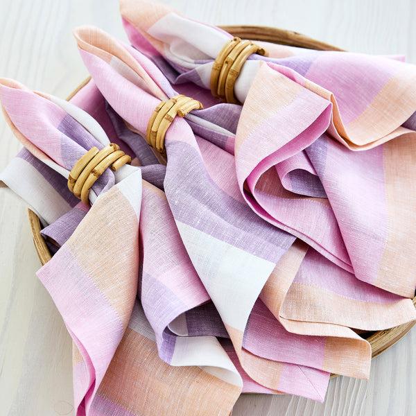 Solino Home Gelato Stripe Napkins Gelato