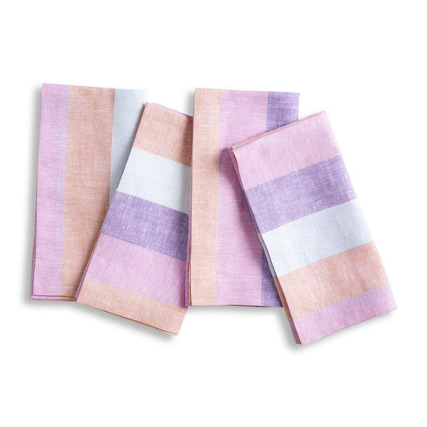 solino home Gelato Stripe Napkins Gelato