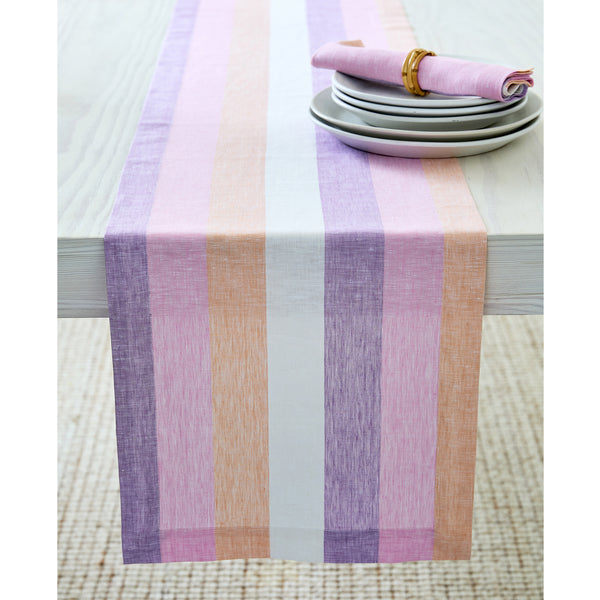 Solino Home Gelato Stripe Table Runner Gelato