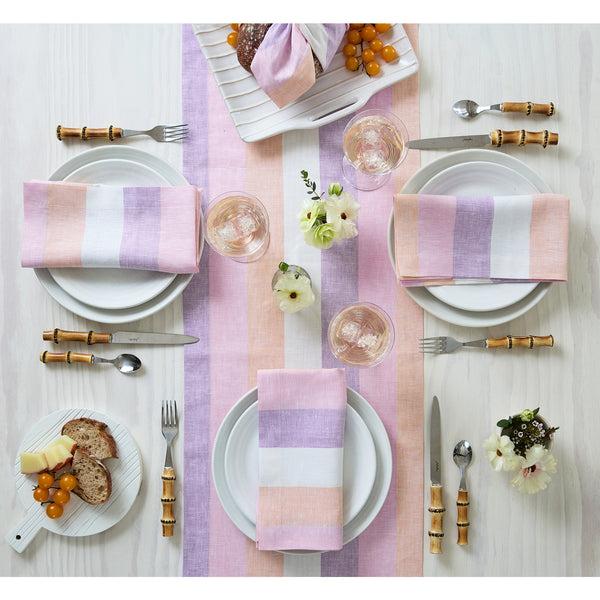 Solino Home Gelato Stripe Table Runner Gelato