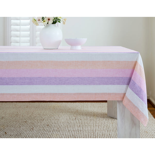 solino home Gelato Stripe Tablecloth Gelato