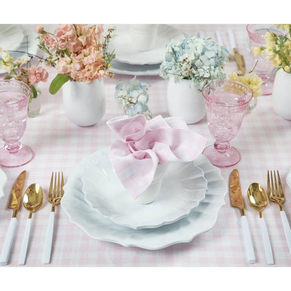 Solino Home Gingham Napkins Marshmellow Pink