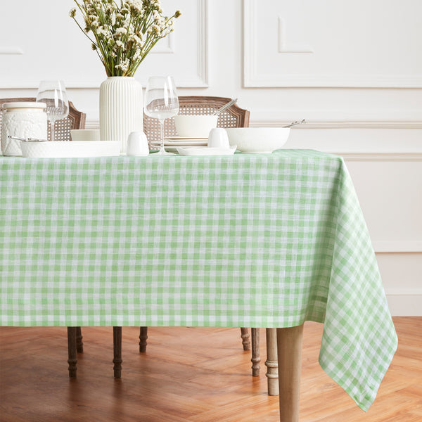 Solino Home Gingham Tablecloth Marshmellow Pink
