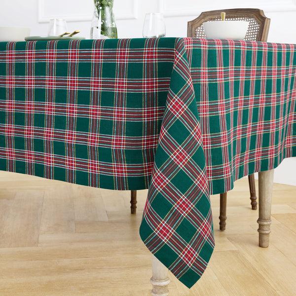 Solino Home Green Tartan Plaid Tablecloth Green