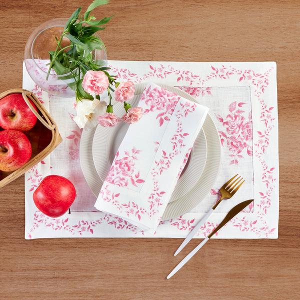 Solino Home Jolie Fleur Placemats Pink Floral