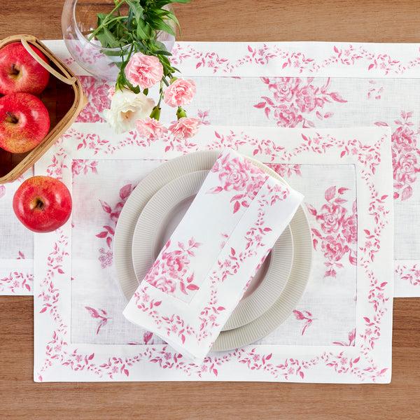 Solino Home Jolie Fleur Placemats Pink Floral