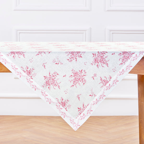 Solino Home Jolie Fleur Table Throw Pink Floral