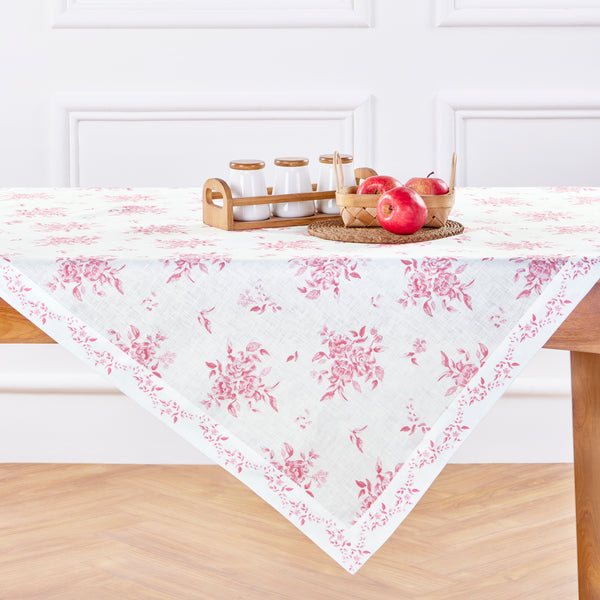 solino home Jolie Fleur Table Throw Pink Floral