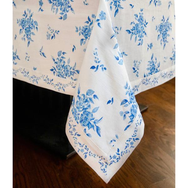 Solino Home Jolie Fleur Tablecloth Blue Floral