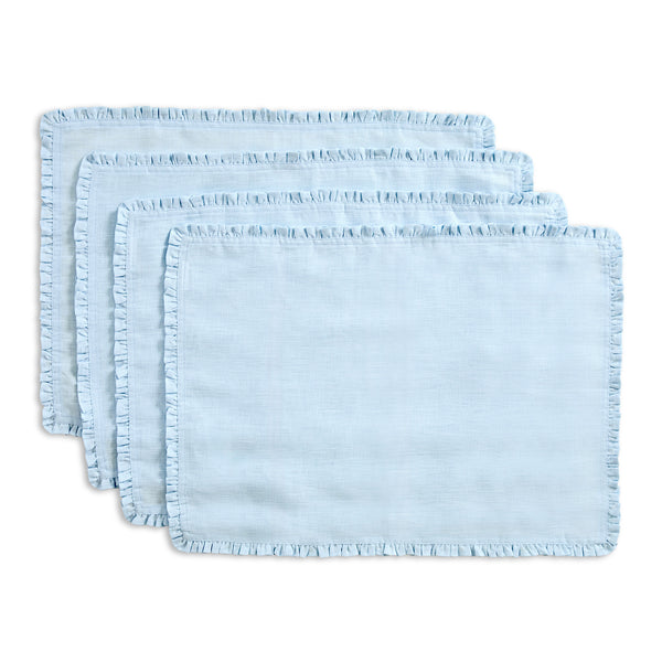 Solino Home Juliette Ruffle Placemats White