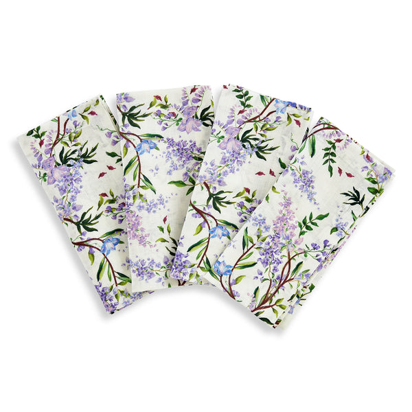 Solino Home Lilacs Napkins White
