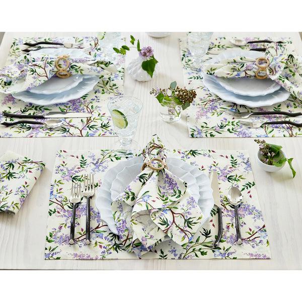 Solino Home Lilacs Placemats Off White