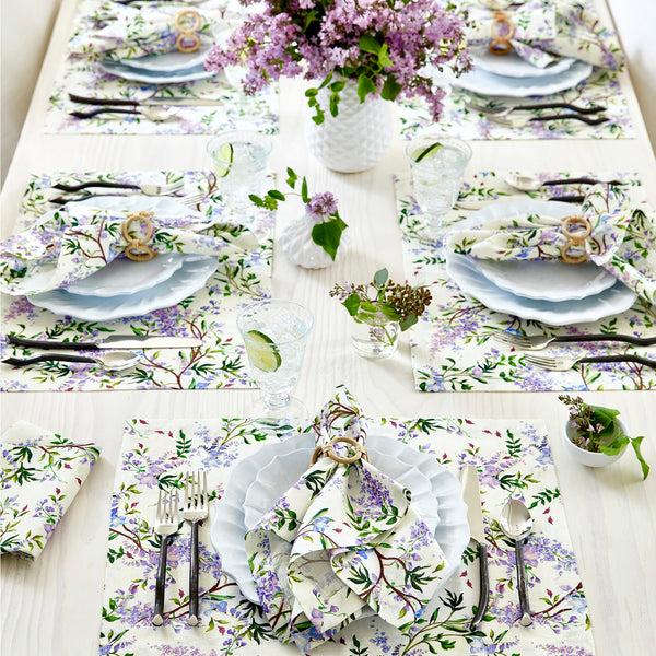 Solino Home Lilacs Placemats Off White