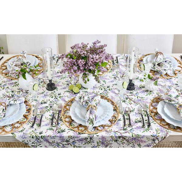Solino Home Lilacs Table Throw White