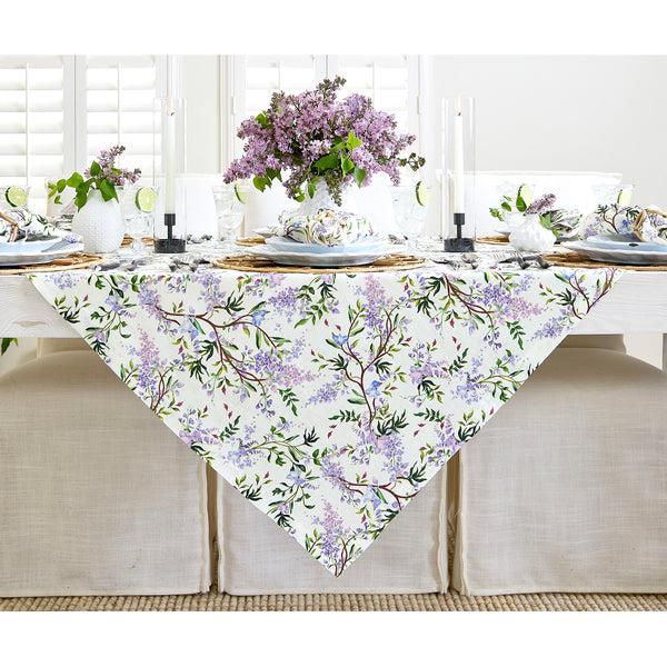 Solino Home Lilacs Table Throw White