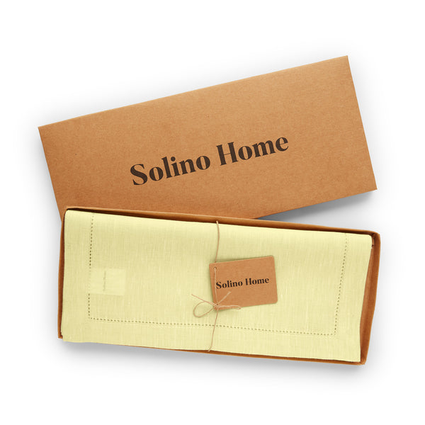 Solino Home Milan Table Runner Butter Yellow