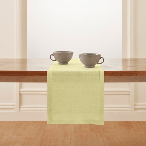 Solino Home Milan Table Runner Butter Yellow