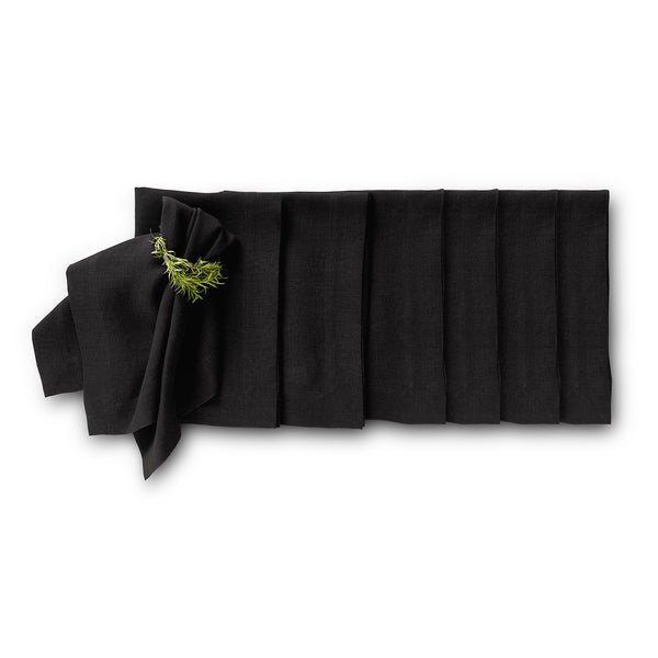 solino home Sonoma Napkins Pre - Washed Black