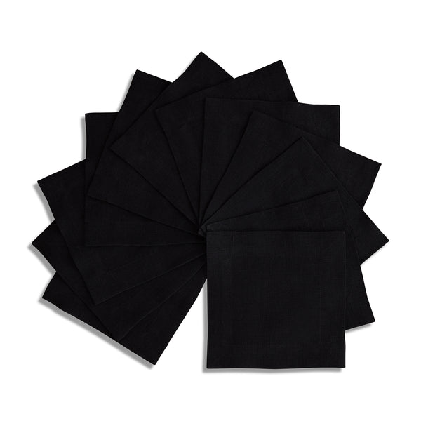 Solino Home Sonoma Cocktail Napkins Pre - Washed White