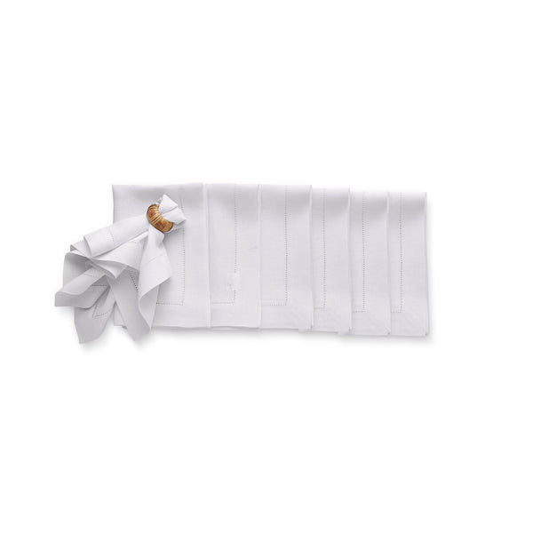 solino home Sonoma Hemstitch Napkins Pre - Washed White