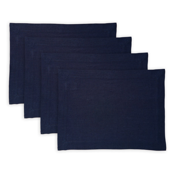 solino home Sonoma Placemats Pre - Washed Indigo Navy
