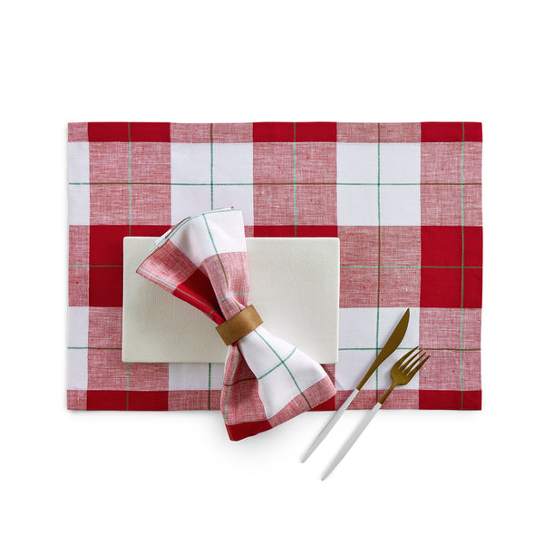 Solino Home Very Merry Plaid Placemats Very Merry Plaid