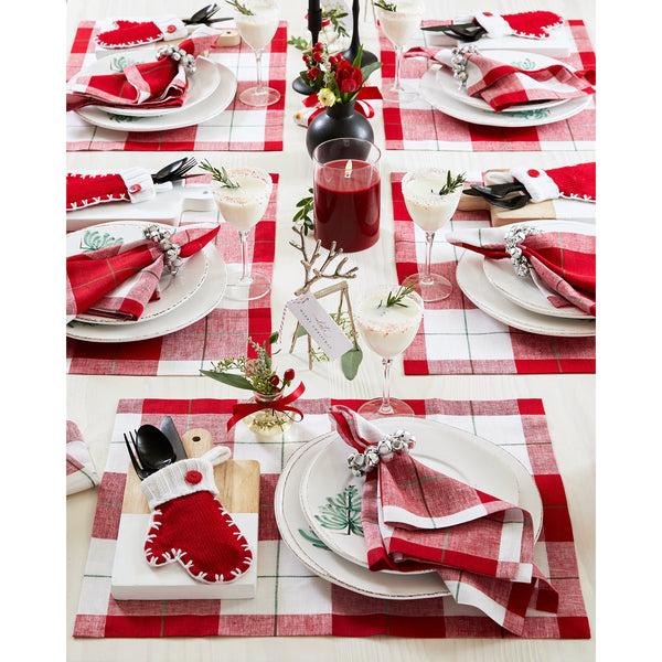 Solino Home Very Merry Plaid Placemats Very Merry Plaid