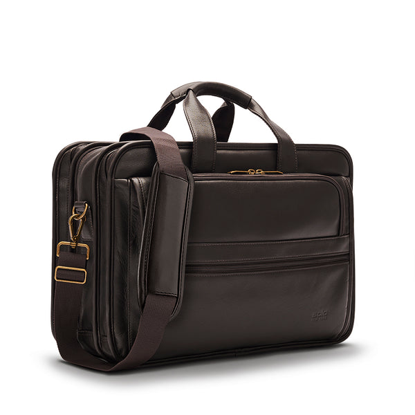 Solo New York Classic Leather Briefcase