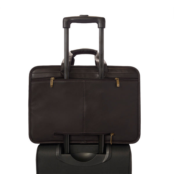 Solo New York Classic Leather Briefcase