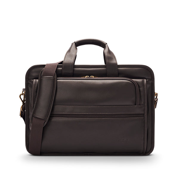 solo new york Classic Leather Briefcase
