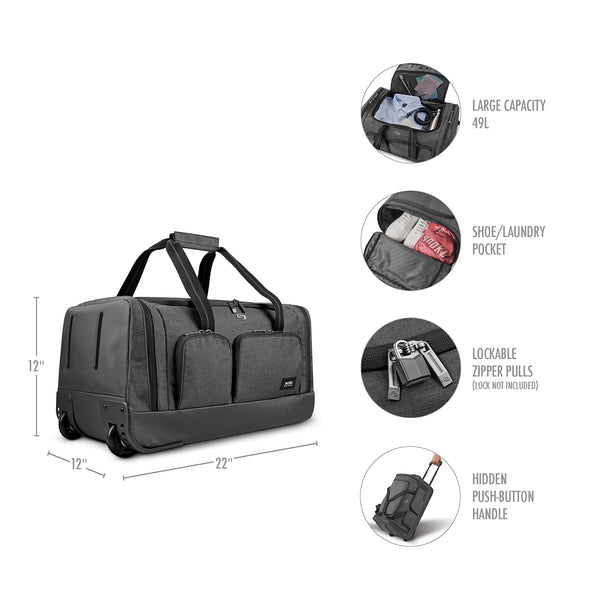 Solo New York Leroy Rolling Duffel