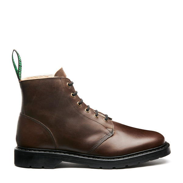 solovair Gaucho Crazy Horse Shearling Lined 6 Eye Astronaut Boot