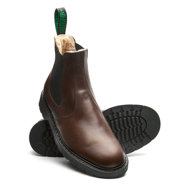 Solovair Gaucho Crazy Horse Shearling Lined Dealer Boot