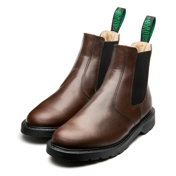 Solovair Gaucho Crazy Horse Shearling Lined Dealer Boot