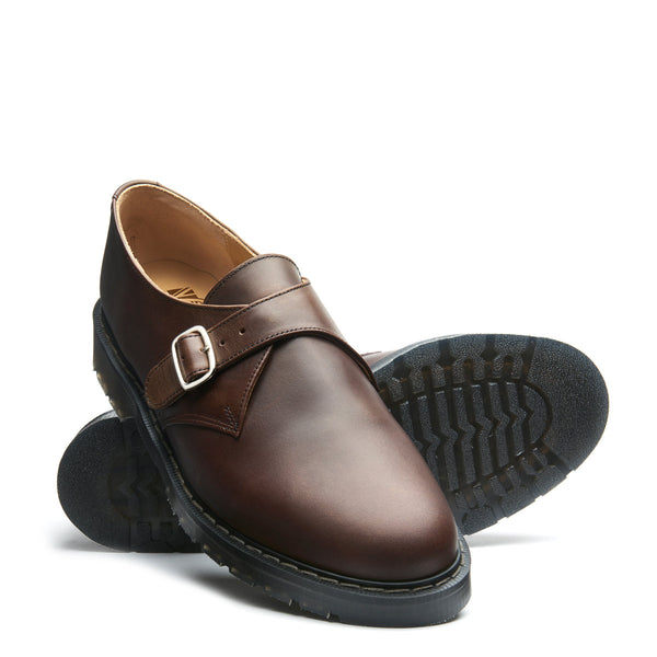 Solovair Gaucho Crazy Horse Single Buckle Monk Shoe