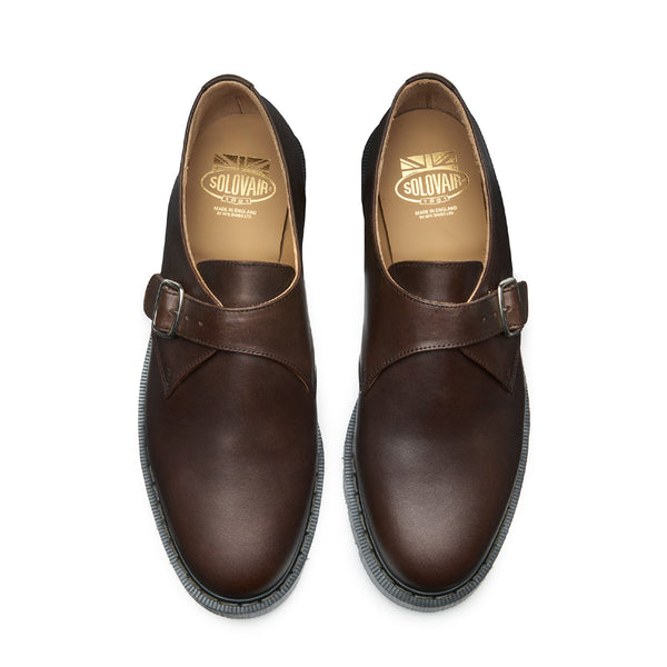 Solovair Gaucho Crazy Horse Single Buckle Monk Shoe