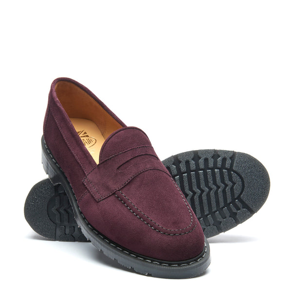 Solovair Amarone Suede Penny Loafer
