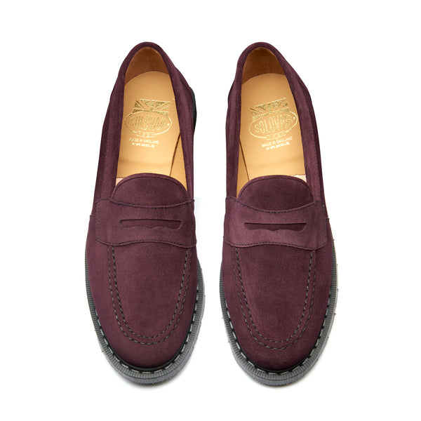 Solovair Amarone Suede Penny Loafer